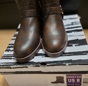 Dolce Vita Rich Brown Moto Boots